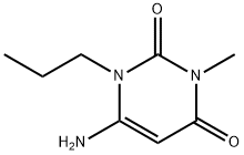 6-氨基-3-甲基-1-丙基嘧啶-2,4(1H,3H)-二酮, 53681-48-4, 结构式