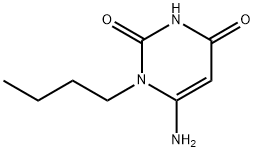 6-AMINO-1-BUTYL-1,2,3,4-TETRAHYDROPYRIMIDINE-2,4-DIONE 结构式