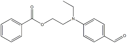 4-[[2-(ベンゾイルオキシ)エチル]エチルアミノ]ベンズアルデヒド 化学構造式