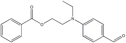 2-(N-ethyl-4-formylanilino)ethyl benzoate Structure