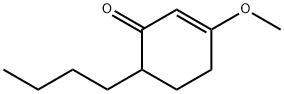 6-ブチル-3-メトキシ-2-シクロヘキセン-1-オン 化学構造式