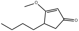 4-ブチル-3-メトキシ-2-シクロペンテン-1-オン 化学構造式