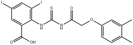 536977-65-8 2-({[(3,4-二甲基苯氧基)乙酰基]硫代氨基甲酰}氨基)-3,5-二碘苯甲酸