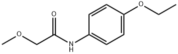 N-(4-エトキシフェニル)-2-メトキシアセトアミド 化学構造式