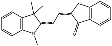 (2E)-2-[(2E)-2-(1,3,3-三甲基-1,3-二氢-2H-吲哚-2-亚乙基)乙缩醛]茚-1-酮,53704-23-7,结构式