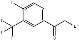 4-FLUORO-3-(TRIFLUOROMETHYL)PHENACYL BROMID Structure