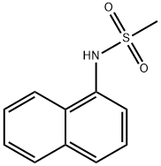 1-(メシルアミノ)ナフタレン 化学構造式