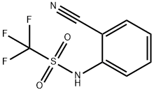 Methanesulfonamide,  N-(2-cyanophenyl)-1,1,1-trifluoro-,53718-42-6,结构式