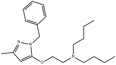 1-Benzyl-5-[2-(dibutylamino)ethoxy]-3-methyl-1H-pyrazole,5372-21-4,结构式