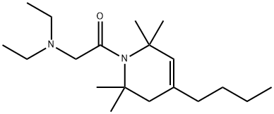 1,2,3,6-Tetrahydro-4-butyl-1-(N,N-diethylglycyl)-2,2,6,6-tetramethylpyridine 结构式