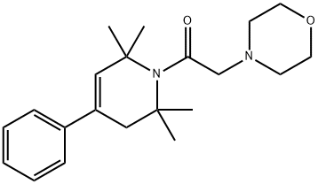 1,2,3,6-Tetrahydro-1-(morpholinoacetyl)-4-phenyl-2,2,6,6-tetramethylpyridine,53725-54-5,结构式