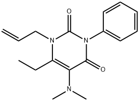 1-Allyl-5-(dimethylamino)-6-ethyl-3-phenyluracil,53727-43-8,结构式