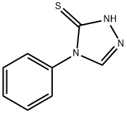 3-巯基-4-苯基-1,2,4-三唑, 5373-72-8, 结构式