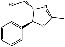(4S)-2-メチル-5α-フェニル-2-オキサゾリン-4β-メタノール 化学構造式