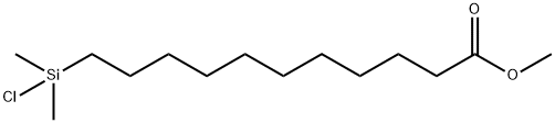 (10-CARBOMETHOXYDECYL)DIMETHYLCHLOROSILANE Struktur