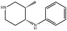 (3S,4R)-3-METHYL-4-N-PHENYLAMINO-PIPERIDINE Structure