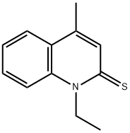 2(1H)-Quinolinethione,  1-ethyl-4-methyl- 化学構造式