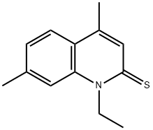 2(1H)-Quinolinethione,  1-ethyl-4,7-dimethyl-,53761-64-1,结构式