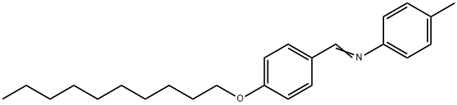 P-DECYLOXYBENZYLIDENE P-TOLUIDINE Structure