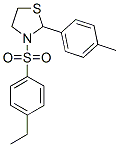 Thiazolidine, 3-[(4-ethylphenyl)sulfonyl]-2-(4-methylphenyl)- (9CI) 化学構造式