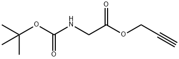 Glycine, N-[(1,1-dimethylethoxy)carbonyl]-, 2-propynyl ester (9CI) Struktur