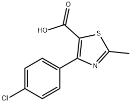 4-(4-CHLOROPHENYL)-2-METHYL-5-THIAZOLECARBOXYLIC ACID Struktur