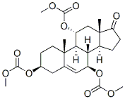 Androst-5-en-17-one, 3,7,11-tris[(methoxycarbonyl)oxy]-, (3beta,7beta,11alpha)- (9CI)|