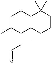 decahydro-2,5,5,8a-tetramethylnaphthalen-1-acetaldehyde,53779-39-8,结构式