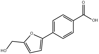 4-[5-(羟甲基)-2-呋喃基]苯甲酸,53782-69-7,结构式