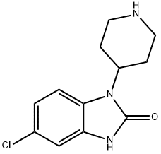 5-氯-1,3-二氢-1-(4-哌啶基)-2H-苯并咪唑-2-酮, 53786-28-0, 结构式