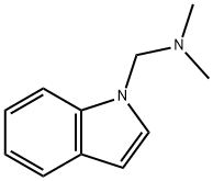 Indol-1-ylmethyl-dimethyl-amine 化学構造式