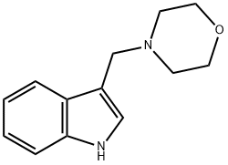 3-(morpholin-4-ylmethyl) indole,5379-88-4,结构式