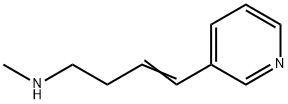 3-[4-(メチルアミノ)-1-ブテニル]ピリジン 化学構造式
