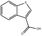 ベンゾ[b]チオフェン-3-カルボン酸 化学構造式