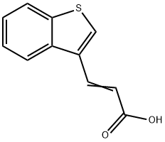 ベンゾ[b]チオフェン-3-アクリル酸 化学構造式