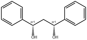 meso-1,3-ジフェニル-1,3-プロパンジオール 化学構造式