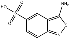 3-氨基-2,1-苯并异噻唑-5-磺酸 结构式