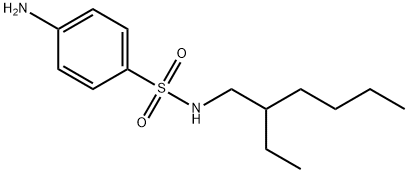 4-アミノ-N-(2-エチルヘキシル)ベンゼンスルホンアミド 化学構造式