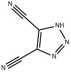 1H-1,2,3-トリアゾール-4,5-ジカルボニトリル 化学構造式
