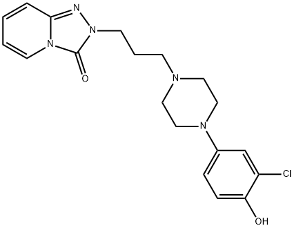 4-Hydroxytrazodone 化学構造式