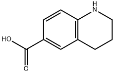1,2,3,4-テトラヒドロ-6-キノリンカルボン酸 化学構造式