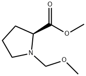 L-Proline, 1-(methoxymethyl)-, methyl ester (9CI) 结构式