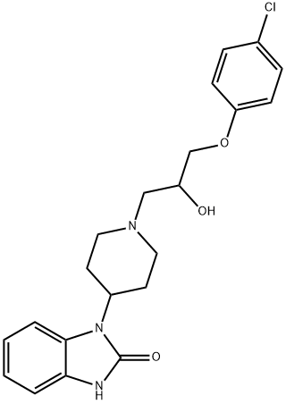 1-[1-[3-(4-Chlorophenoxy)-2-hydroxypropyl]-4-piperidyl]-1,3-dihydro-2H-benzimidazol-2-one|