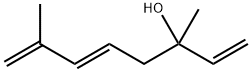 (E)-3,7-ジメチルオクタ-1,5,7-トリエン-3-オール 化学構造式