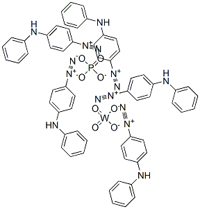 Benzenediazonium, 4-(phenylamino)-, tungstatephosphate Structure