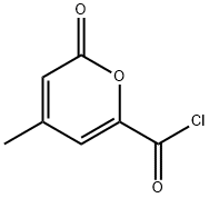 2H-Pyran-6-carbonyl chloride, 4-methyl-2-oxo- (9CI) Structure