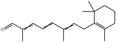 2,6-dimethyl-8-(2,6,6-trimethyl-1-cyclohexen-1-yl)octa-2,4,6-trienal,53892-71-0,结构式