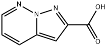 ピラゾロ[1,5-B]ピリダジン-2-カルボン酸 化学構造式