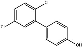 2',5'-ジクロロ-1,1'-ビフェニル-4-オール 化学構造式