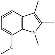 7-メトキシ-1,2,3-トリメチル-1H-インドール 化学構造式